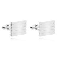 Zinc Alloy Cufflinks, platinum color plated, for man 