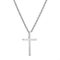 Collier de bijoux de titane, Acier titane, croix, unisexe & styles différents pour le choix Environ 23.6 pouce, Vendu par PC