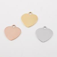 Stainless Steel Heart Pendants, polished, DIY Approx 3mm 