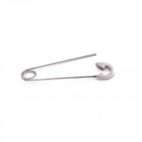 Edelstahl Stud Ohrring, Kilt Pin, silberfarben plattiert, Modeschmuck, Silberfarbe, 0.8mm, verkauft von PC