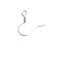 Stainless Steel Hook Earwire, silver color plated, DIY, silver color 