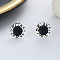 Sterling Silver Stud Earring, argent sterling 925, goutté d'époxy, pour femme, argent Vendu par paire