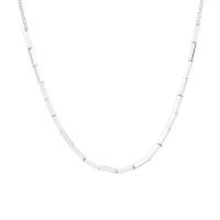 Collar de la joyería de plata esterlina, plata de ley 925, con 1.96 inch extender cadena, pulido, para mujer, plateado, longitud:aproximado 16.53 Inch, Vendido por UD