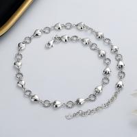 Collier de bijoux en argent , argent sterling 925, pour femme, argent Environ 16.14 pouce, Vendu par PC