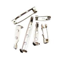 Acier inoxydable 304 accessoires de broche, Placage de couleur argentée, DIY & styles différents pour le choix, argent, 14-40mm, Vendu par PC