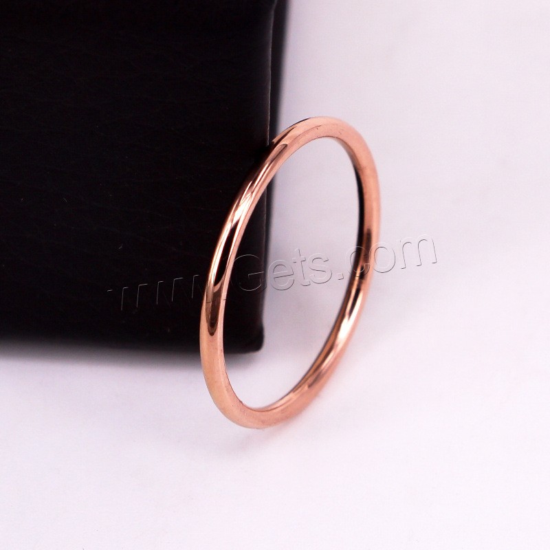 Anillo de dedo de acero Titanium de, Partículas de acero, chapado, diverso tamaño para la opción & para mujer, más colores para la opción, tamaño:4-9, Vendido por UD