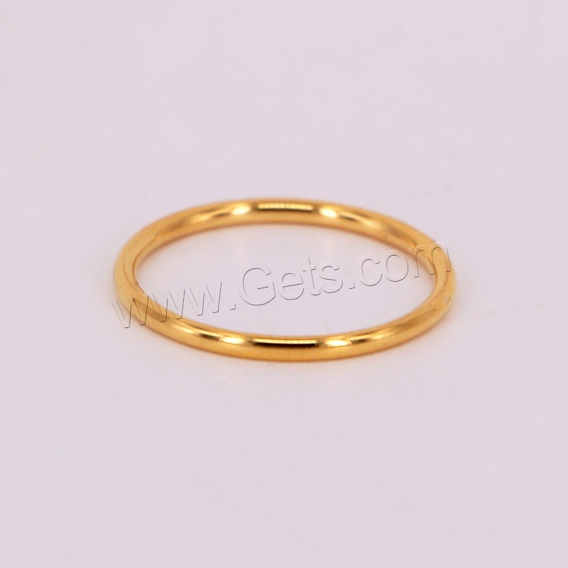 Anillo de dedo de acero Titanium de, Partículas de acero, chapado, diverso tamaño para la opción & para mujer, más colores para la opción, tamaño:4-9, Vendido por UD