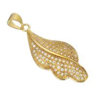 Cubic Zirconia Micro Pave Brass Pendant, micro pave cubic zirconia, original color Approx 4mm 