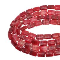 Teint perles de marbre, marbre teint, cadre, Rhodochrosite argentin & DIY, rouge cm, Vendu par brin