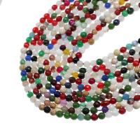 Mixed Gemstone Beads, Natural Stone, Round, DIY & faceted, mixed colors cm 