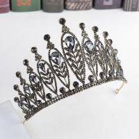 Bridal Tiaras, Zinc Alloy, plated, for woman & with rhinestone 