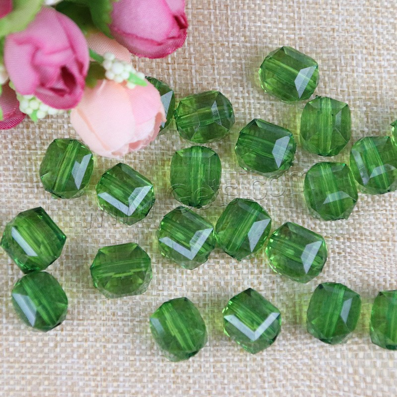 Transparent Acrylic Beads, Square, different size for choice, more colors for choice, Approx 500G/Bag, Sold By Bag