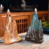 Incense Smoke Flow Backflow Holder Ceramic Incense Burner, Porcelain, handmade, for home and office & durable 