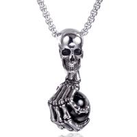 Stainless Steel Pendants, 304 Stainless Steel, Skull, DIY & for man 