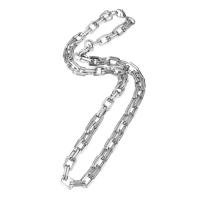 Stainless Steel Chain Necklace, platinum color plated, Unisex Approx 21.5 Inch 