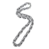 Stainless Steel Chain Necklace, platinum color plated, Unisex Approx 22 Inch 