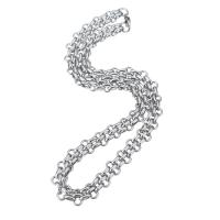 Stainless Steel Chain Necklace, platinum color plated, Unisex Approx 22 Inch 