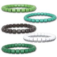 Pulseras magnéticas, Hematite, Hexágono, unisexo & protección contra la radiación, más colores para la opción, longitud:aproximado 7.09 Inch, Vendido por UD