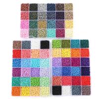 Granos de vidrio de arco iris opaco, Seedbead, Esférico, barniz de secado al horno, Bricolaje, más colores para la opción, 3mm, 12000PCs/Caja, Vendido por Caja