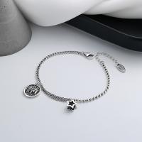 Pulseras de Plata Estelina, Plata de ley 925, para mujer, plateado, longitud:aproximado 6.3 Inch, Vendido por UD