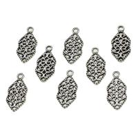 Zinc Alloy Hollow Pendants, Leaf, silver color, 20mm 