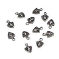 Zinc Alloy Jewelry Pendants, DIY, silver color, 10mm 