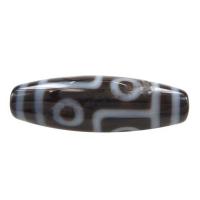 Natural Tibetan Agate Dzi Beads, Oval, DIY 