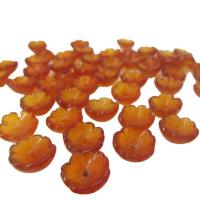 Agate Bead Cap, Flower, Carved, DIY 8-12mm 