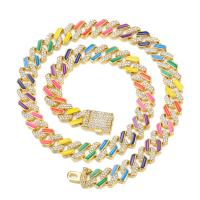 Zinc Alloy Rhinestone Bracelets, gold color plated & enamel & with rhinestone, golden, 200-500mm 