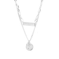 Collier de bijoux de titane, Acier titane, unisexe, argent cm, Vendu par PC