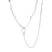 Collier de bijoux de titane, Acier titane, unisexe, argent cm, Vendu par PC