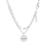 Collier de bijoux de titane, Acier titane, unisexe, argent cm, Vendu par PC