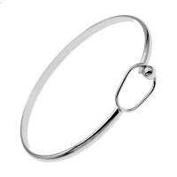 Bracelet en laiton, pour femme, argent, 67mm, Vendu par PC