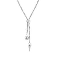 Collier de bijoux de titane, Acier titane, unisexe, argent Environ 45 cm, Vendu par PC