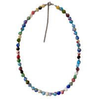 Lampwork Jewelry Necklace, with Titanium Steel, for woman, mixed colors cm 