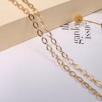 Brass Oval Chain, Ellipse, 14K gold plated, DIY, 4*6mmu30011mmu30013mm 