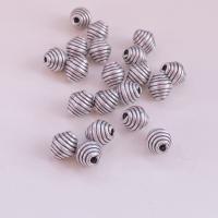 Sterling Silber Vintage Perlen, 99%, DIY, Silberfarbe, 10x11mm, verkauft von PC