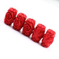 Harz Perlen Schmuck, Salben, Nachahmung Zinnober & DIY, rot, 12x19mm, 100PCs/Tasche, verkauft von Tasche