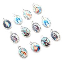 Zinc Alloy Jewelry Pendants, silver color plated, DIY mixed colors 