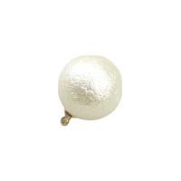 Plastic Pearl Pendant, Round, Unisex white, Approx 