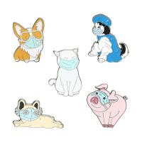 Enamel Brooch, Zinc Alloy, Cartoon, stoving varnish, Unisex 20-30mm 