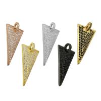 Cubic Zirconia Micro Pave Brass Pendant, Flat Round, gold color plated, micro pave cubic zirconia Approx 5mm 