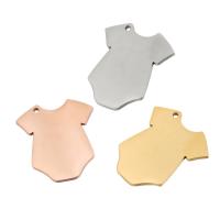 Stainless Steel Pendants, 304 Stainless Steel, Garment, Vacuum Ion Plating, DIY Approx 1.5mm 