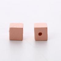 Painted Wood Beads, Schima Superba, Square, stoving varnish, DIY 10mm 