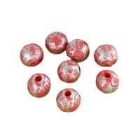 Printing Wood Beads, Round, DIY 16mm 