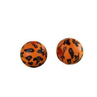 Wood Beads, Round, printing, DIY 16mm 