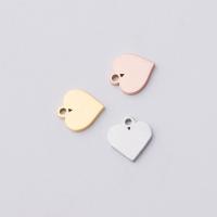 Stainless Steel Heart Pendants, 304 Stainless Steel, Vacuum Ion Plating, DIY 