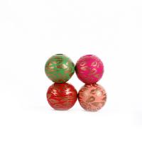 Printing Wood Beads, Schima Superba, Round, DIY 16mm 