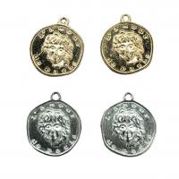 Zinc Alloy Jewelry Pendants, Round, plated, Unisex Approx 