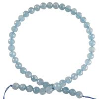 Aquamarine Bracelet, Round, DIY & faceted, blue, 8mm .35 Inch 